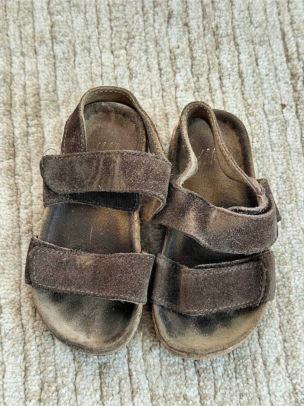 H&M Birkenstock Brown Suede Sandals SZ 6c